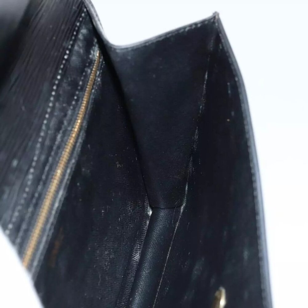 LOUIS VUITTON Epi Montaigne 27 Clutch Bag Black - Picture 2 of 16
